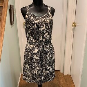 Merona Black and White Sleeveless Sundress